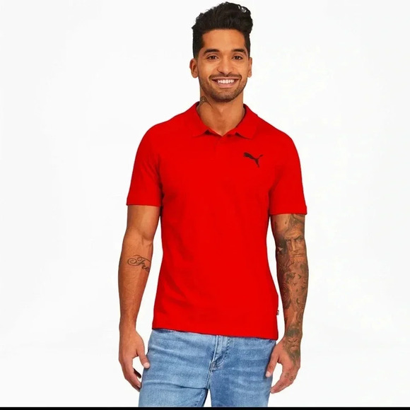 PUMA Men's Essentials Jersey Polo NWT size xxl Regular fir - Picture 2 of 12